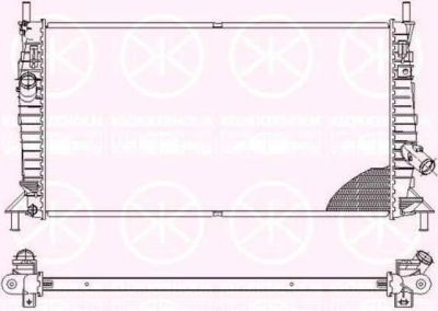 KLOKKERHOLM 2533302368 радиатор, охлаждение двигателя на FORD FOCUS II седан (DA_)