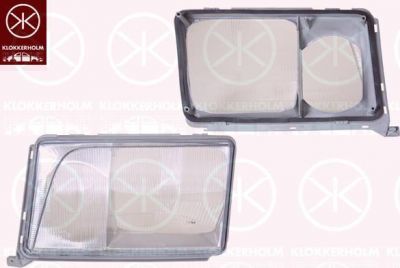 KLOKKERHOLM 35260254 рассеиватель, основная фара на MERCEDES-BENZ E-CLASS (W124)