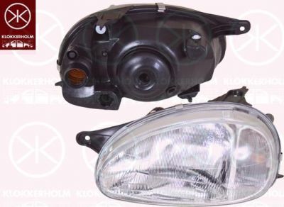 KLOKKERHOLM 50220134 основная фара на OPEL CORSA B (73_, 78_, 79_)