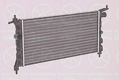 KLOKKERHOLM 5022302183 радиатор, охлаждение двигателя на OPEL CORSA B (73_, 78_, 79_)