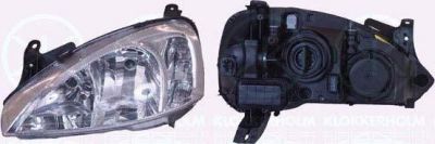 KLOKKERHOLM 50230163A1 основная фара на OPEL CORSA C фургон (F08, W5L)