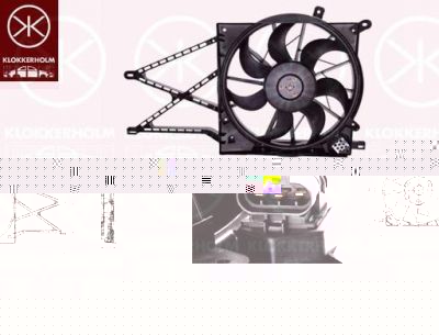 KLOKKERHOLM 50512601 вентилятор, охлаждение двигателя на OPEL ASTRA G универсал (F35_)