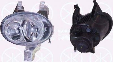 KLOKKERHOLM 55070285 противотуманная фара на PEUGEOT 206 SW (2E/K)