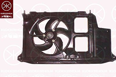 KLOKKERHOLM 55072603 вентилятор, охлаждение двигателя на PEUGEOT 206 SW (2E/K)