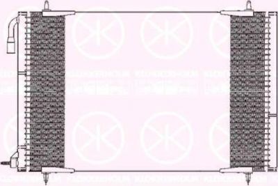 KLOKKERHOLM 5507305191 конденсатор, кондиционер на PEUGEOT 206 SW (2E/K)