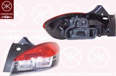 KLOKKERHOLM 60430710A1 задний фонарь на RENAULT MEGANE III купе (DZ0/1_)