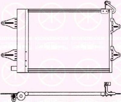 KLOKKERHOLM 7514305007 конденсатор, кондиционер на SKODA FABIA Combi (6Y5)