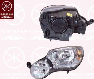 KLOKKERHOLM 75350123A1 основная фара на SKODA YETI (5L)