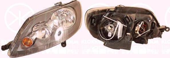 KLOKKERHOLM 95330141 основная фара на VW GOLF PLUS (5M1, 521)