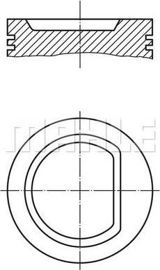 Knecht/Mahle 039 95 01 поршень на PEUGEOT 306 Наклонная задняя часть (7A, 7C, N3, N5)