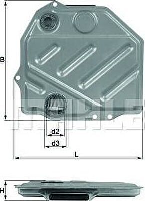 Knecht/Mahle HX 48 гидрофильтр, автоматическая коробка передач на MERCEDES-BENZ S-CLASS (W140)