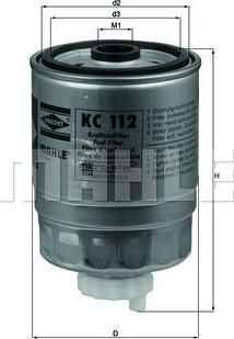 Knecht/Mahle KC 112 топливный фильтр на OPEL KADETT E фургон (37_, 47_)