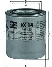 Knecht/Mahle KC 14 топливный фильтр на IVECO Zeta