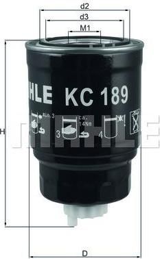 Knecht/Mahle KC 189 топливный фильтр на NISSAN ATLEON