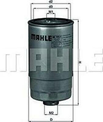 Knecht/Mahle KC 195/1 топливный фильтр на ALFA ROMEO 147 (937)