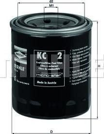 Knecht/Mahle KC 2 топливный фильтр на TOYOTA HIACE II Wagon (LH7_, LH5_, LH6_, YH7_, YH6_, YH5_)