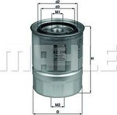 Knecht/Mahle KC 236 топливный фильтр на NISSAN SUNNY I Traveller (B11)