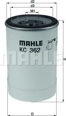 Knecht/Mahle KC 362D топливный фильтр на VOLVO FH 16