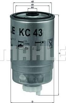 Knecht/Mahle KC 43 топливный фильтр на IVECO EuroTrakker