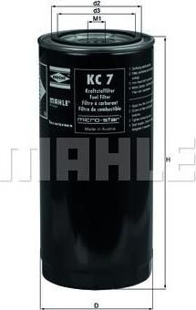 Knecht/Mahle KC 7 топливный фильтр на DAF 95