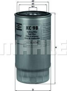 Knecht/Mahle KC 98 топливный фильтр на 3 (E36)