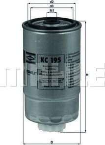 KNECHT/MAHLE Фильтр топливный LDV MAXUS (KC195)