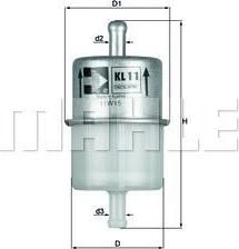 Knecht/Mahle KL 11 OF топливный фильтр на MAZDA 323 I (FA)