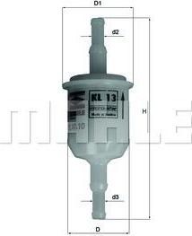 Knecht/Mahle KL 13 SB топливный фильтр на FIAT TEMPRA (159)