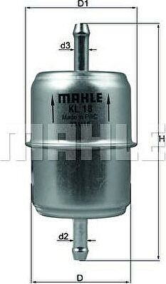 Knecht/Mahle KL 18 OF топливный фильтр на MERCEDES-BENZ седан (W123)