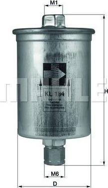 Knecht/Mahle KL 184 топливный фильтр на AUDI 100 (4A, C4)