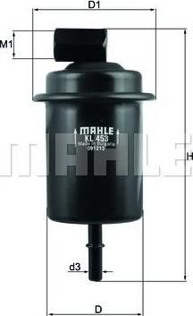 Knecht/Mahle KL 453 топливный фильтр на HYUNDAI ATOS (MX)