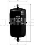 Knecht/Mahle KL 558 топливный фильтр на SKODA 105,120 (744)