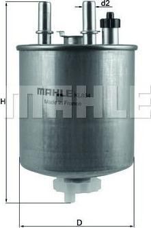 Knecht/Mahle KL 834 топливный фильтр на RENAULT TWINGO II (CN0_)