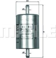 Knecht/Mahle KL 86 топливный фильтр на FIAT UNO (146A/E)