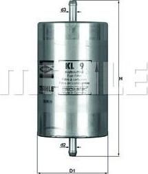 Knecht/Mahle KL 9 топливный фильтр на PEUGEOT 309 II (3C, 3A)