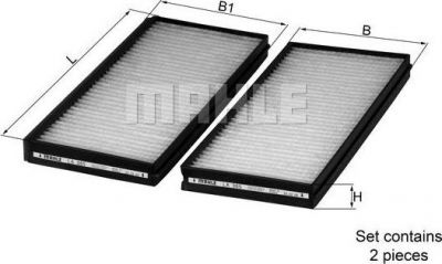 Knecht/Mahle LA 365/S фильтр, воздух во внутренном пространстве на KIA CARENS II (FJ)