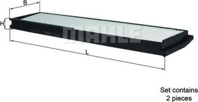 Knecht/Mahle LA 862/S фильтр, воздух во внутренном пространстве на MERCEDES-BENZ E-CLASS (W124)