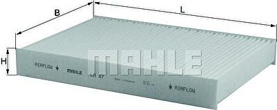 KNECHT/MAHLE Фильтр салонный RENAULT Clio 98- (LA87, LA87)