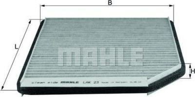 Knecht/Mahle LAK 23 фильтр, воздух во внутренном пространстве на RENAULT LAGUNA I (B56_, 556_)