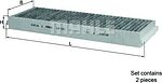 Knecht/Mahle LAK 239/S фильтр, воздух во внутренном пространстве на AUDI A6 Allroad (4FH, C6)
