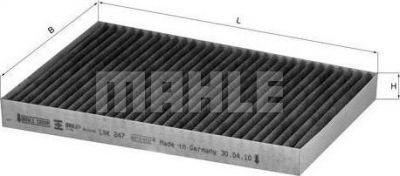 Knecht/Mahle LAK 247 фильтр, воздух во внутренном пространстве на CHRYSLER 300 C (LX)
