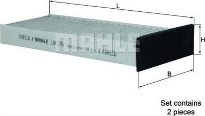 Knecht/Mahle LAK 296/S фильтр, воздух во внутренном пространстве на MITSUBISHI CARISMA седан (DA_)
