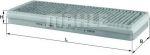 Knecht/Mahle LAK 43 фильтр, воздух во внутренном пространстве на MERCEDES-BENZ ACTROS MP2 / MP3