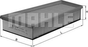 Knecht/Mahle LX 1283 воздушный фильтр на PEUGEOT 306 (7B, N3, N5)