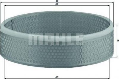 Knecht/Mahle LX 135 воздушный фильтр на PEUGEOT 305 I Break (581D)