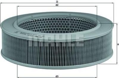 Knecht/Mahle LX 264 воздушный фильтр на MERCEDES-BENZ T1/TN c бортовой платформой/ходовая часть