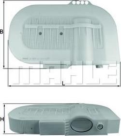 Knecht/Mahle LX 2810 воздушный фильтр на MAN TGL