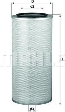 Knecht/Mahle LX 84 воздушный фильтр на VOLVO F 10