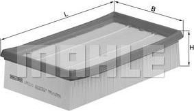 Knecht/Mahle LX 933/3 воздушный фильтр на RENAULT CLIO III (BR0/1, CR0/1)