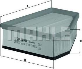 Knecht/Mahle LX 934/3 воздушный фильтр на VW PHAETON (3D_)